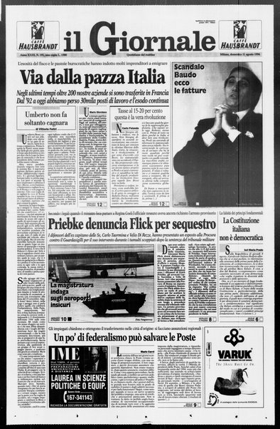 Il giornale : quotidiano del mattino